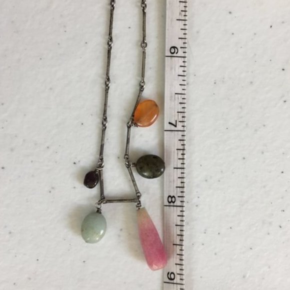 Peyote Bird Sterling & Semi-Precious Stones Necklace - Picture 5 of 11